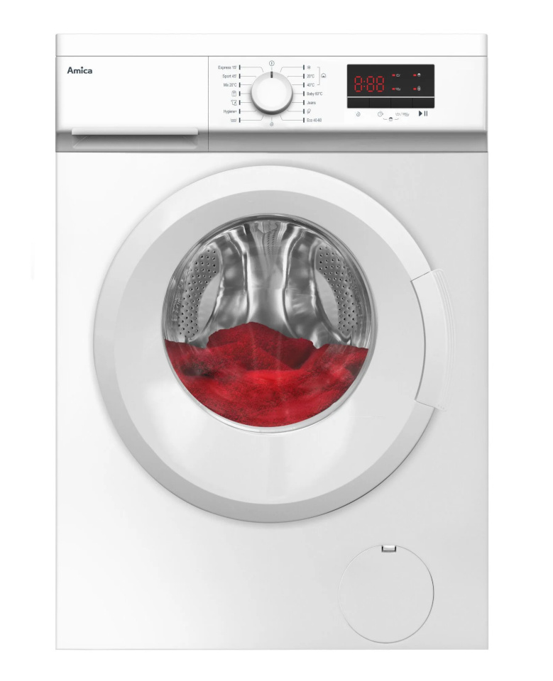 Amica pesumasin NAWS610DL Slim Washing Machine 6kg, valge