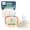 Philips Avent Ultra Air lutt, 0–6 kuud, kollane/lilla, 2 tk