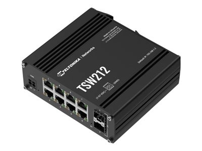 Teltonika switch TSW212 L2 managed 8 10/100/1000, 2 SFP ports |