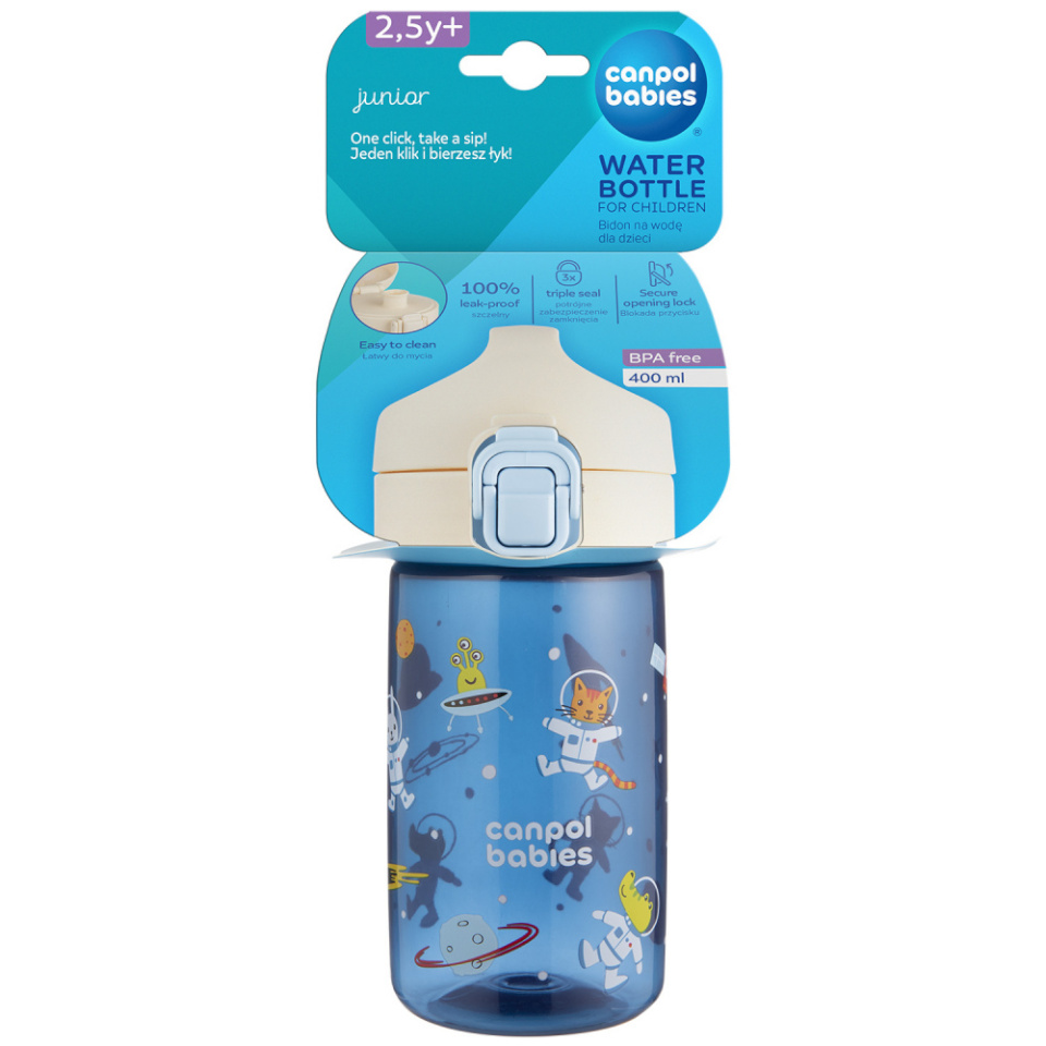 Canpol BABIES joogipudel JUNIOR, 400 ml, Blue, 56/624_blu