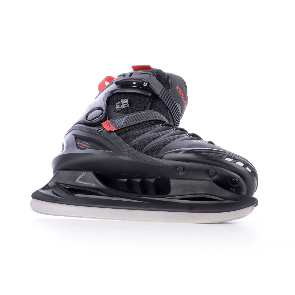 Tempish hokiuisud CROX.X hockey skates must/punane - suurus 46