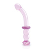 19583 Dildo Dream Toys Glaze Glass G-spot roosa