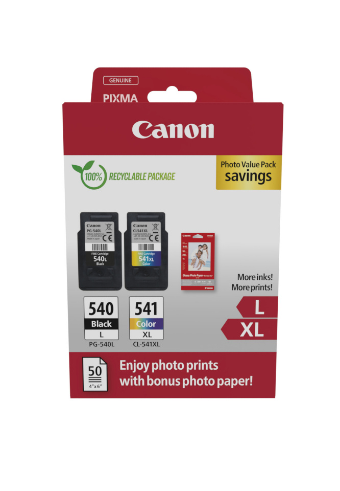 Canon tindikassett Canon PG-540 L / CL-541 XL Photo Value Pack