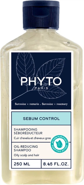 Phyto šampoon Sebum Control Oil-Reducing Shampoo 250ml, unisex