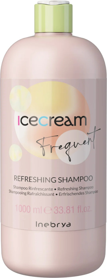 Inebrya šampoon Ice Cream Frequent Refreshing Shampoo 1000ml, unisex