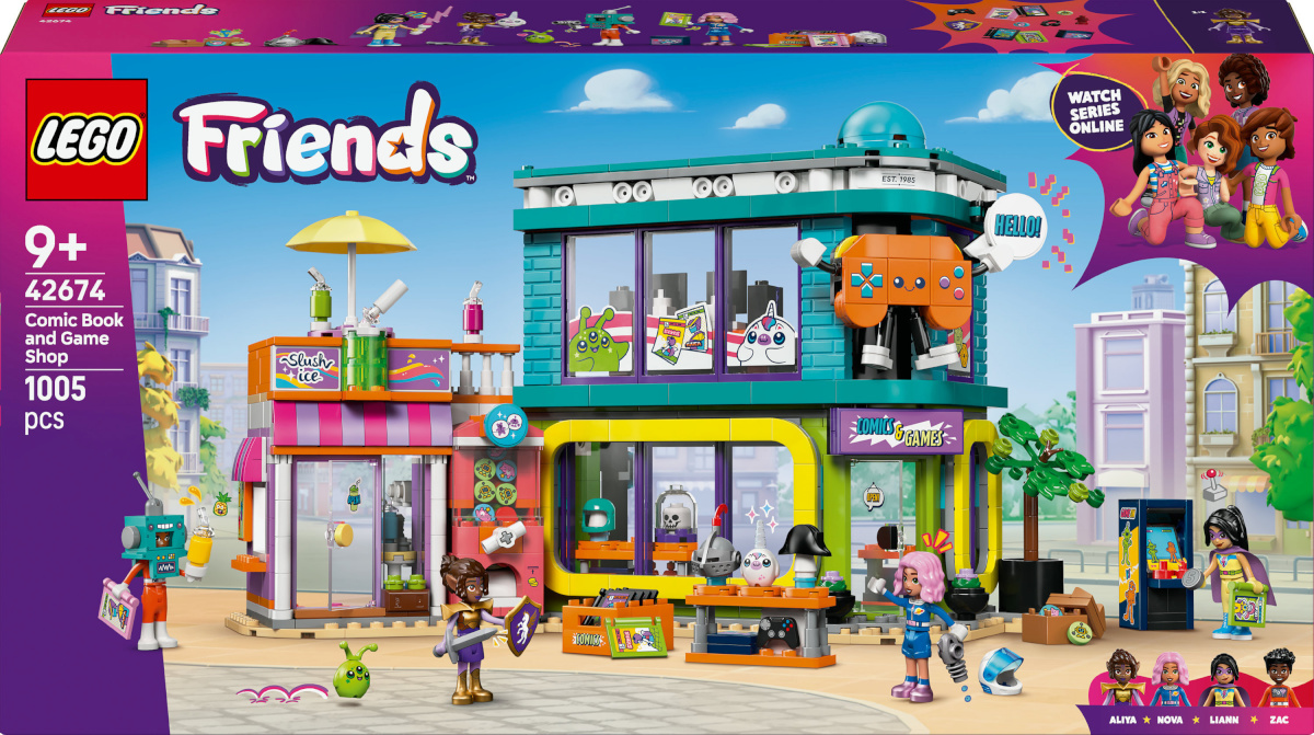 LEGO Friends 42674 - Comic Book and Game Store