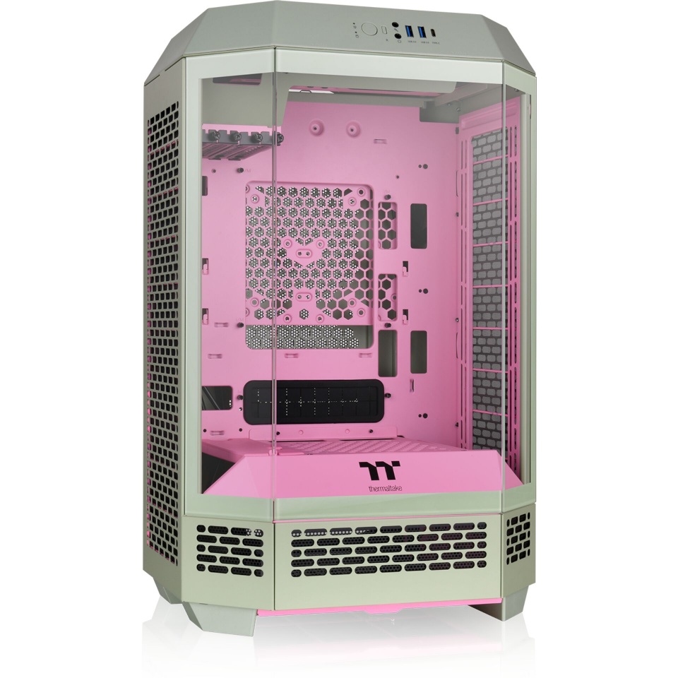 Thermaltake korpus The Tower 300 (hellgrün/rosa, Tempered Glass)