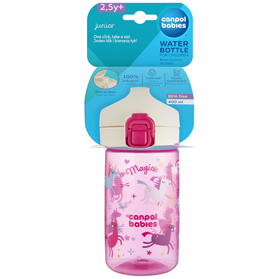 Canpol BABIES joogipudel JUNIOR, 400 ml, Pink, 56/624_pin