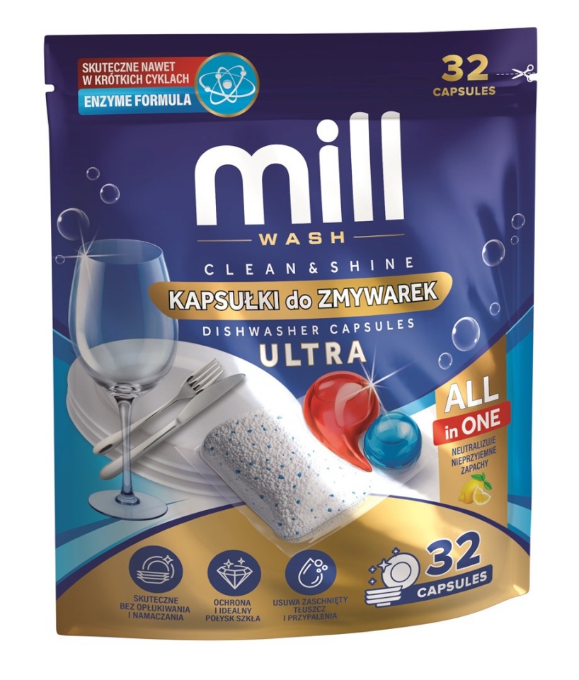 MILL CLEAN&SHINE Ultra , 32 capsules, 3K.D