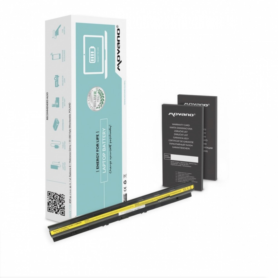 Movano sülearvuti aku for Lenovo G500s Z710 G50-45 G50-70 - 4400 mAh (63 Wh)