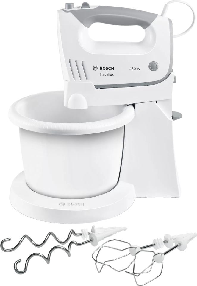 Bosch mikser MFQ36460 ErgoMixx Stand Mixer 450W, valge