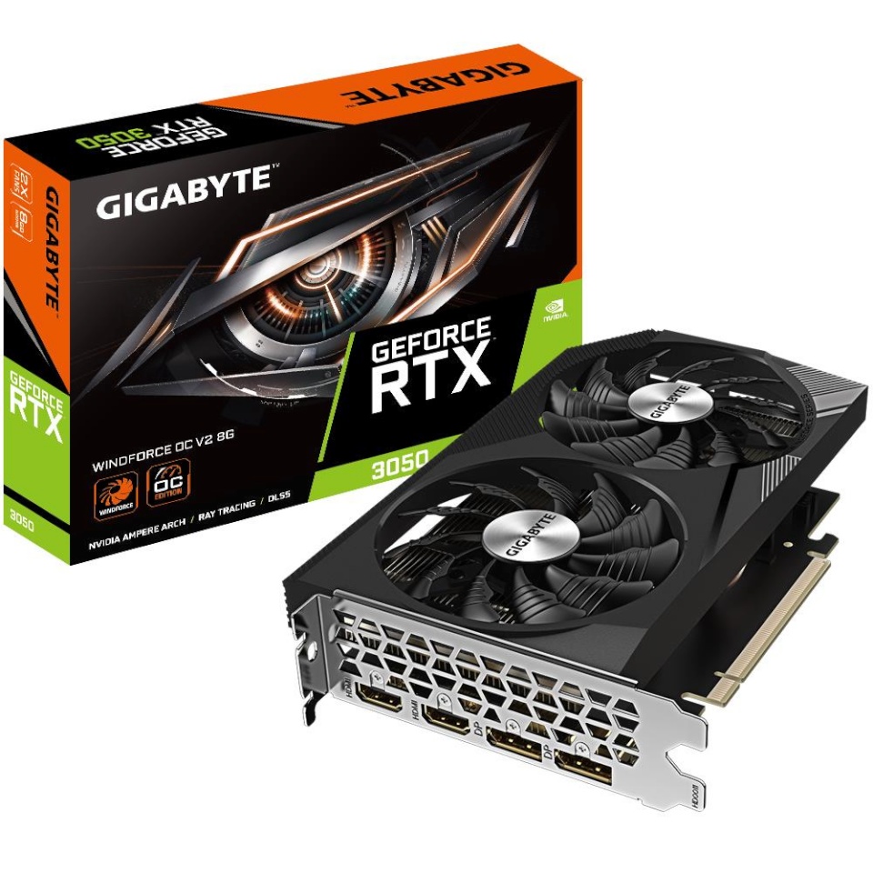 Gigabyte videokaart GV-N3050WF2OCV2-8GD 1.0