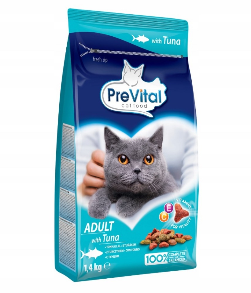 Prevital kuivtoit kassile Adult Tuna, 1,4kg