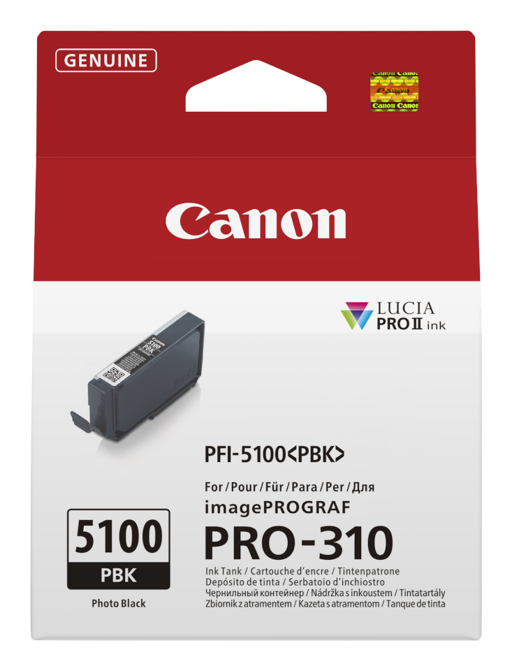 Canon tindikassett Canon PFI-5100 PBK foto must