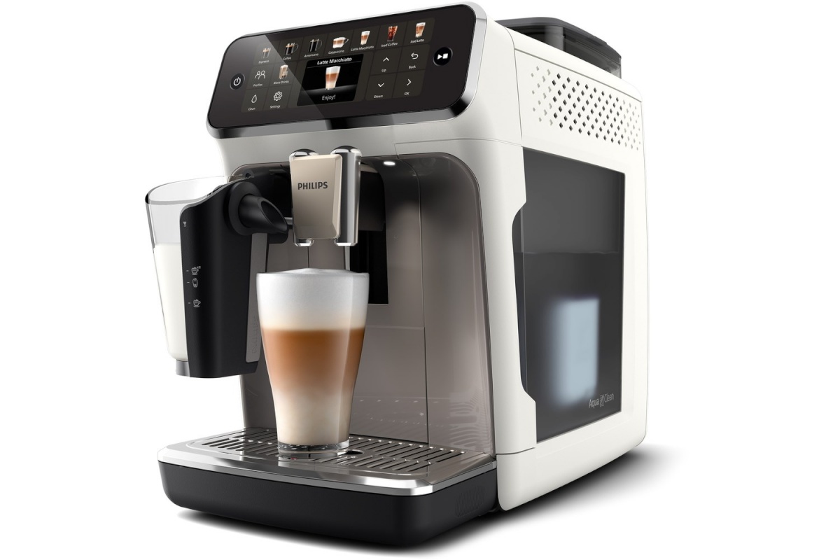 Philips espressomasin EP5545/70 Series 5500 Fully-Auto Espresso Machine, 1,8L, valge