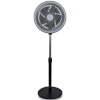 Daewoo ventilaator DW9004 30 cm must pedestal fan