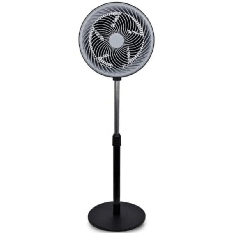 Daewoo ventilaator DW9004 30 cm must pedestal fan