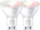 WiZ pirn Smart Lamp, GU10, RGBW, All Colors and Shades of White Light, Wi-Fi, 345 lm, 2tk