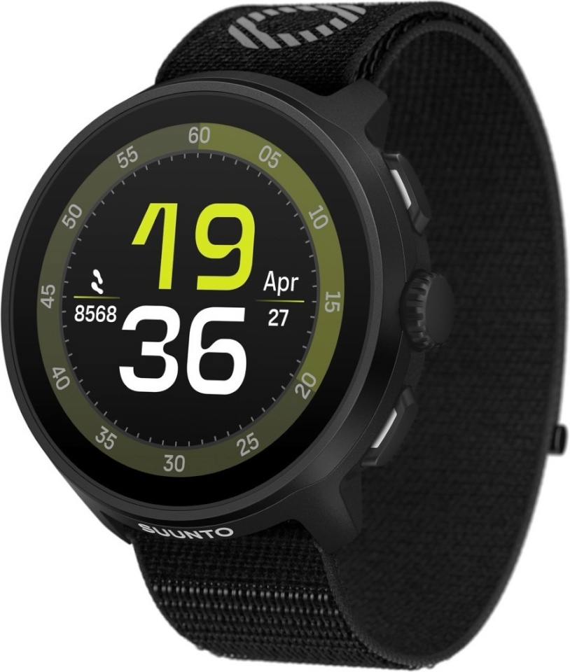 Suunto spordikell Run, 46mm, must