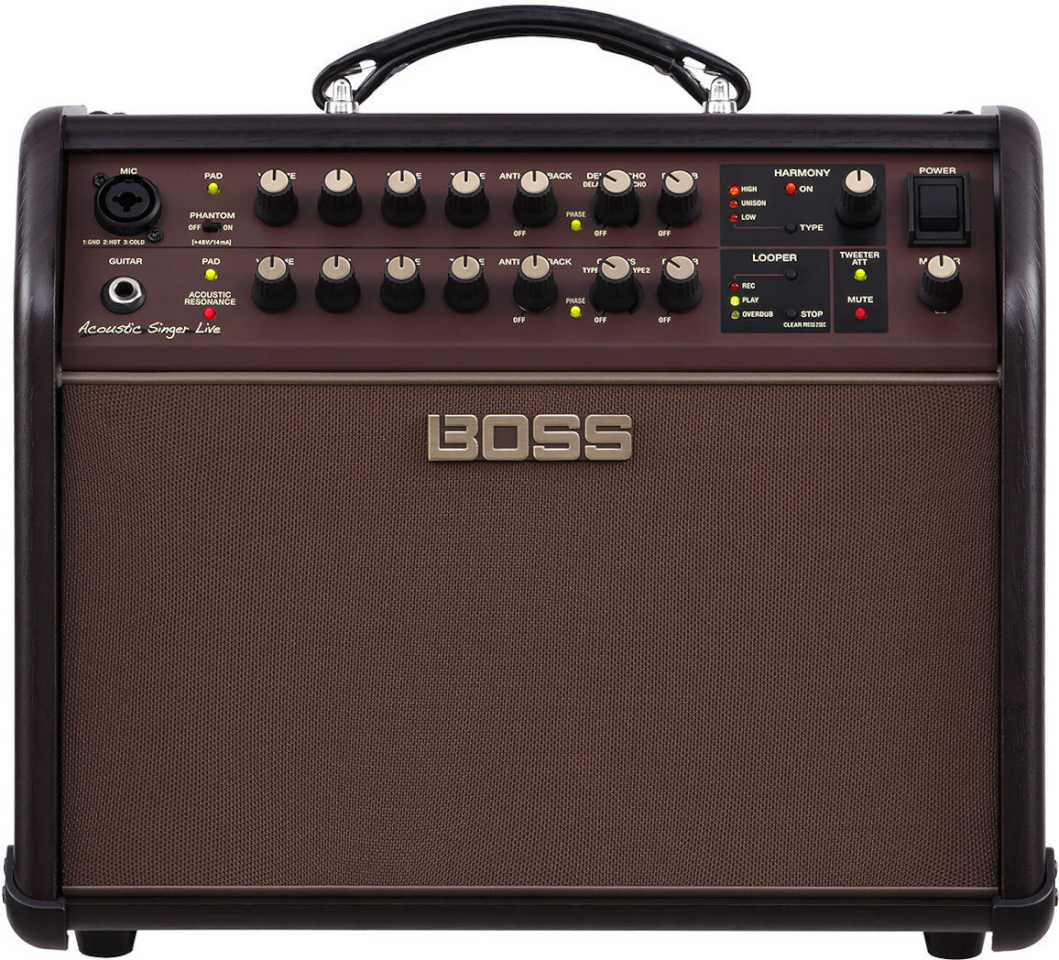 Boss kitarrivõimendi ACS Acoustic Singer Live 1 x 6,5" ja 1 x 1" kitarrikombo, 60 W