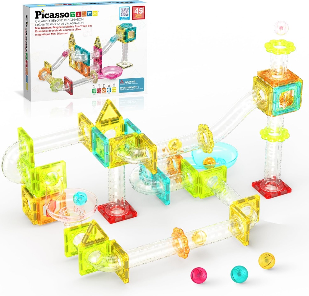 Picasso Tiles PICASSO TILES magnetkonstruktor Marble Run 45 tk., PTMG45