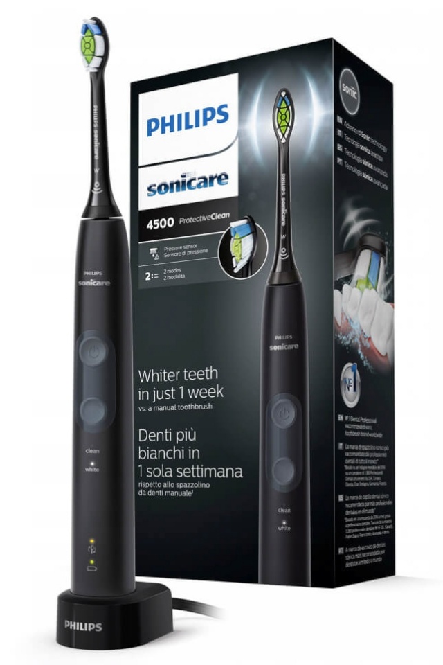 Philips hambahari HX6830/44 Sonicare ProtectiveClean 4500 Electric Toothbrush, must