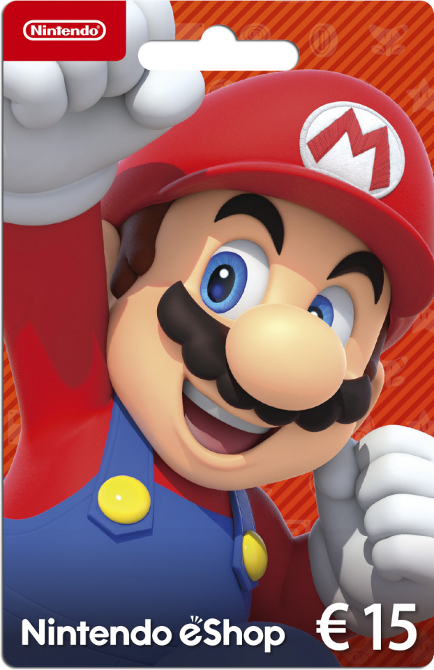 Nintendo eShop kinkekaart 15 euro, aktiveerimiskaart