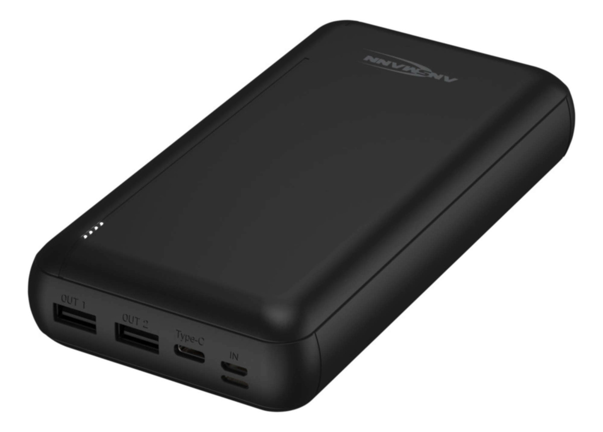 Ansmann akupank Powerbank 30000mAh PB212, must