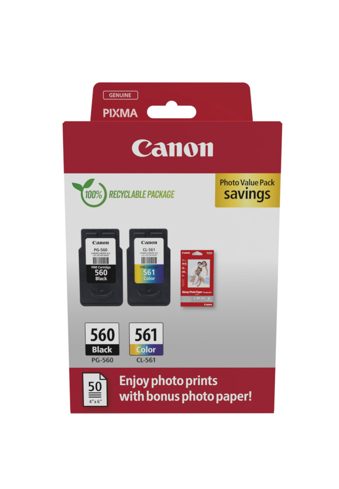 Canon tindikassett Canon PG-560 / CL-561 foto Value Pack