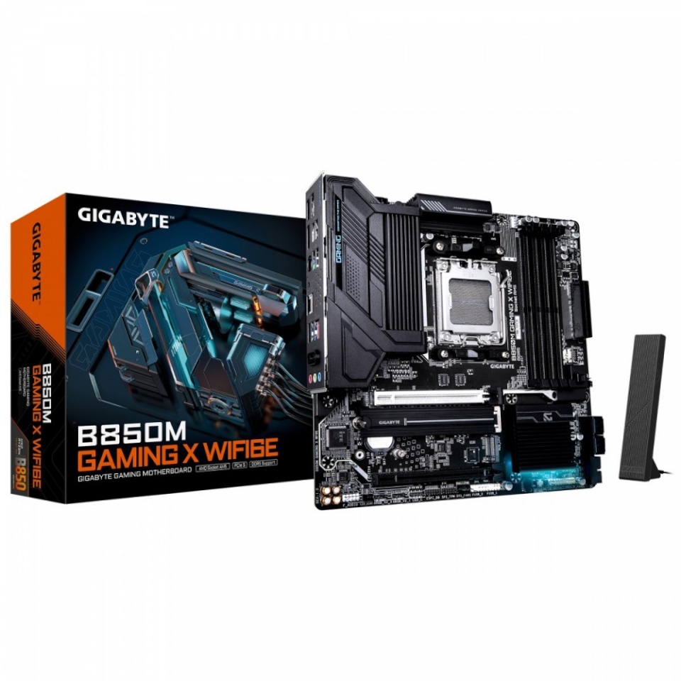 Gigabyte emaplaat B850M Gaming X WF6E (B850,AM5,mATX,DDR5)