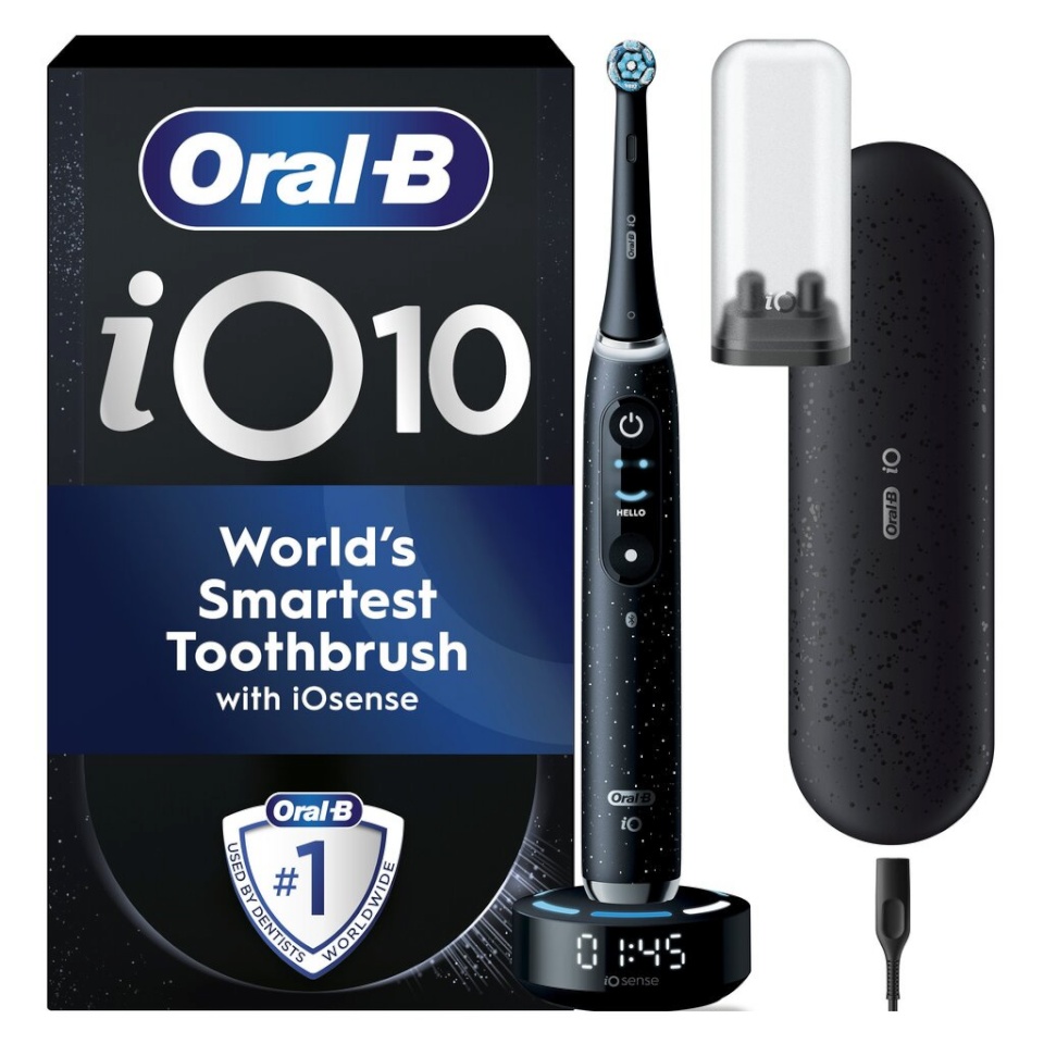 Braun elektriline hambahari Oral-B iO10 Cosmic Black Booster, must
