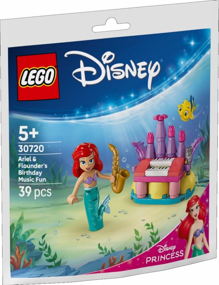LEGO klotsid 30720 Disney Princess Arielles & Fabius' Geburtstagsmusikspaß (Polybag)
