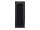 Lanberg serverikapp Installation Cabinet Rack 19 42U 800x1000 must, Glass Door lcd (Flat pack)