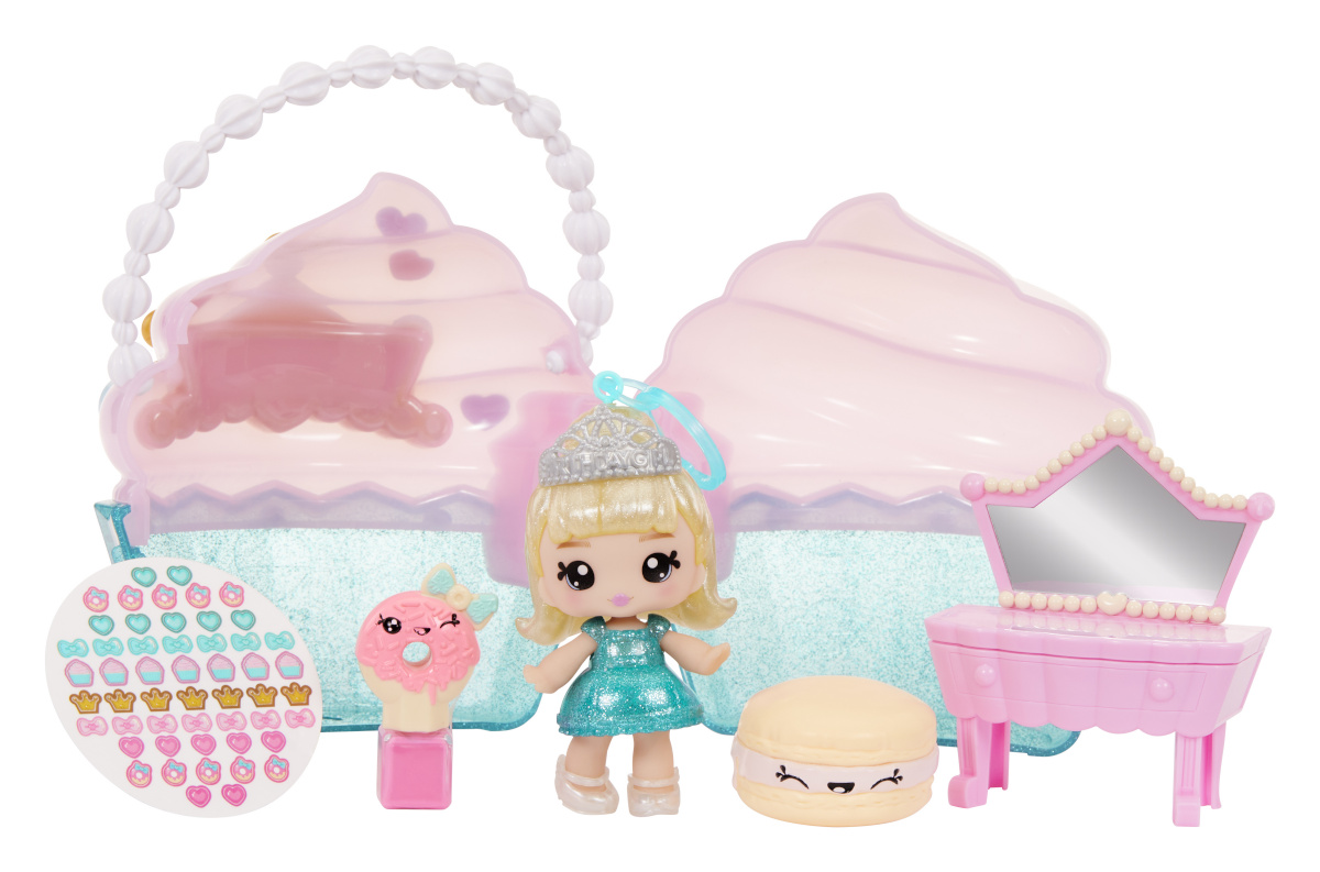 MGA mängunukk Yummiland Beauty Bag Playset + Lip Gloss Doll - Cupcake Beauty Bag