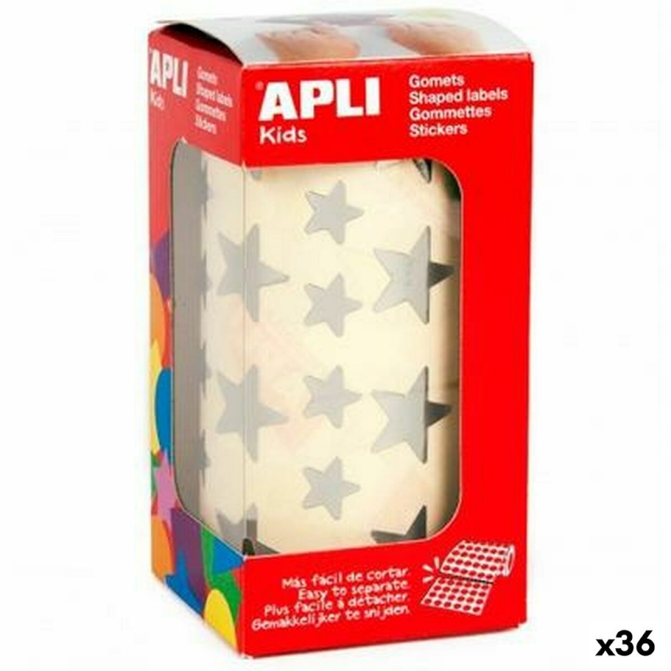 Apli kleepsud Gomets Hõbedane Täht 36tk