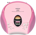 Lenco CD-raadio Lenco SCD24P, roosa