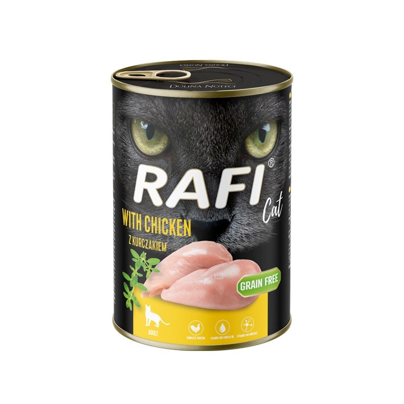 Dolina Noteci kassitoit RAFI Cat Adult with Chicken, 400g