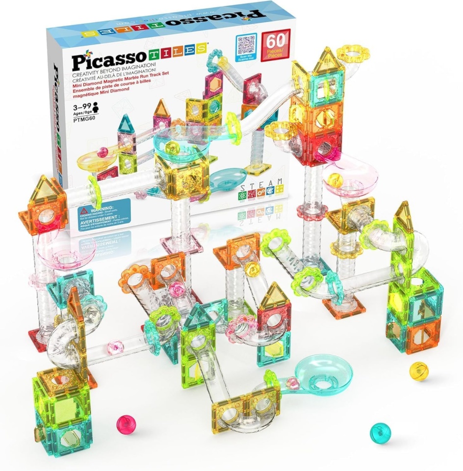 Picasso Tiles PICASSO TILES magnetkonstruktor Marble Run 60 tk., PTMG60