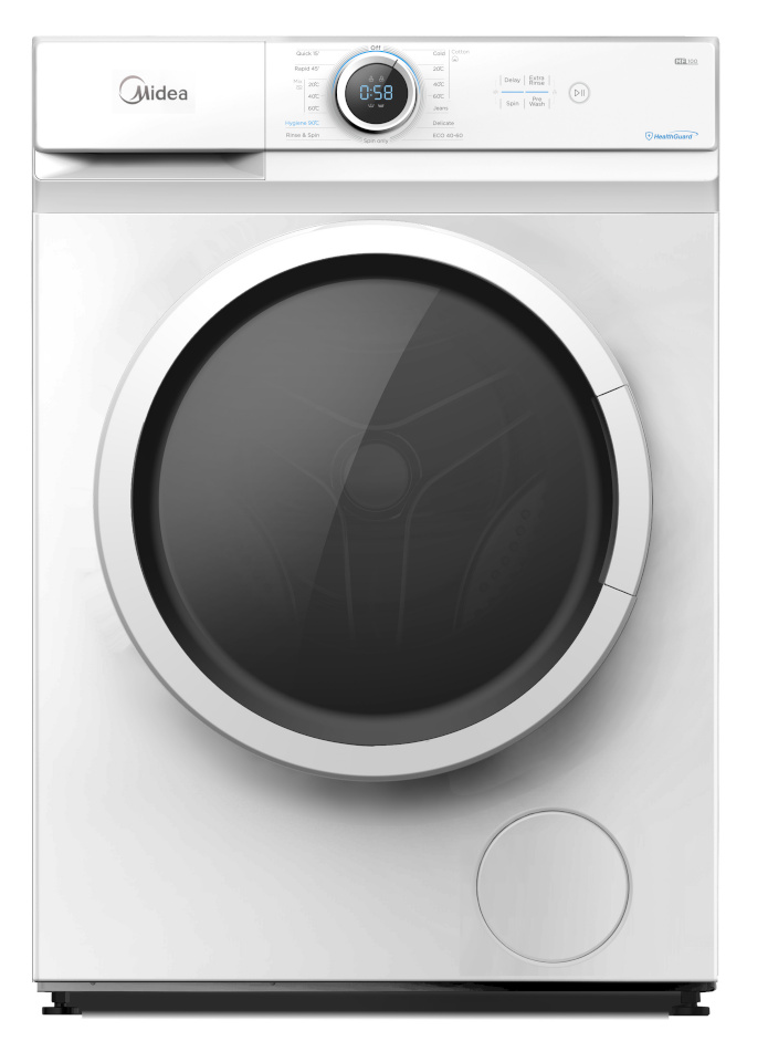 Midea pesumasin MF100W70/W Front loading, Washing capacity 7 kg, 1200 RPM, Depth 40 cm, Width 60 cm, Display, LED, valge
