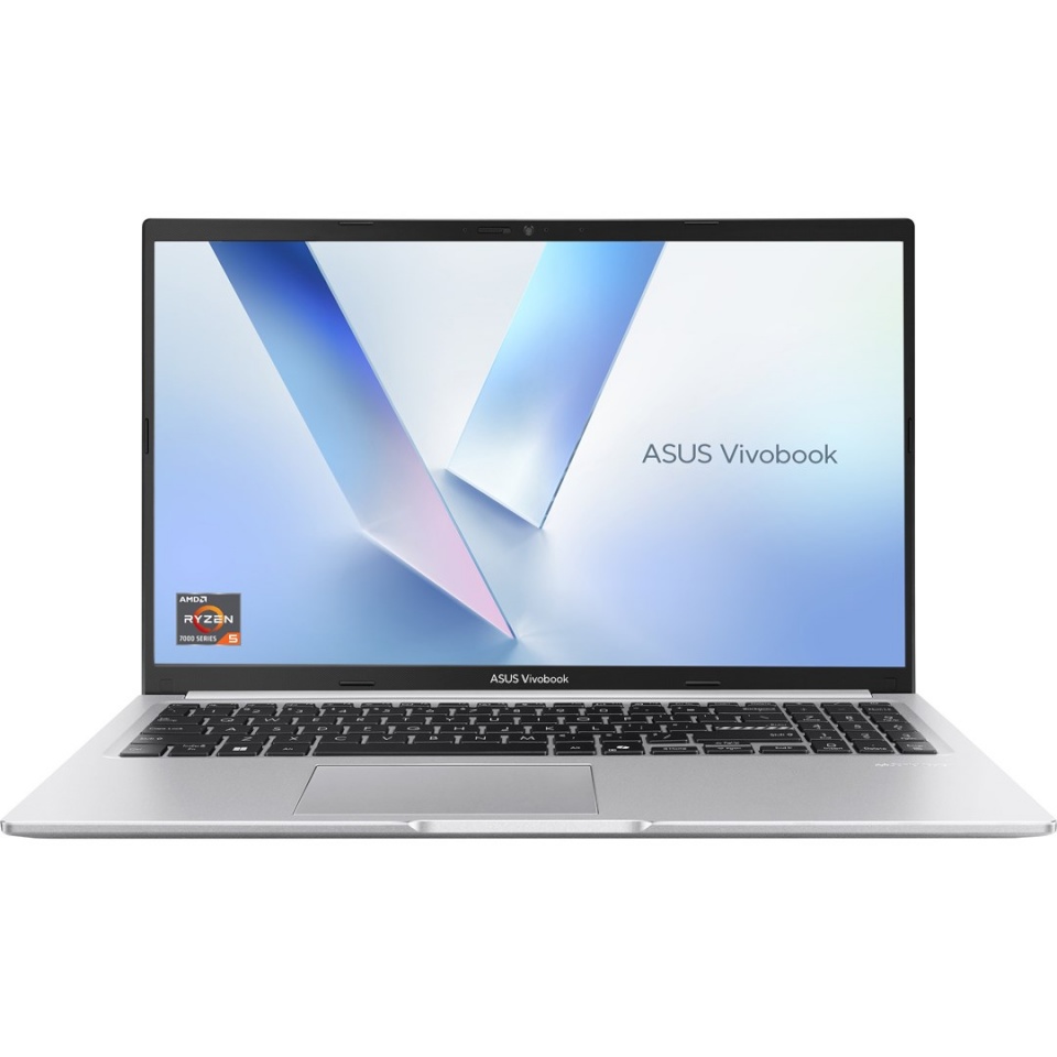 ASUS sülearvuti Vivobook 15 M1502NAQ-BQ046W AMD Ryzen 5 150 Laptop 39.6 cm 15.6" Full HD 16GB RAM DDR5-SDRAM 512GB SSD Wi-Fi 6 802.11ax NoOS hõbedane