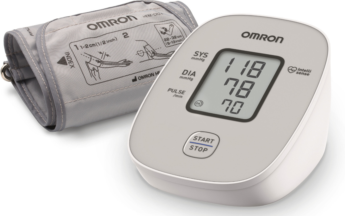 Omron vererõhumõõtja M2 Basic Upper Arm Blood Pressure Monitor, valge