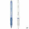 Sharpie Geelpliiats S-Gel sinine valge 0,7 mm 12tk