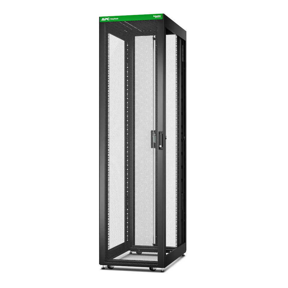 APC Easy Rack 600mm/48U/1000mm , with Roof, castors, feet and 4 Brackets, No Side panels, must | Schneider Electric