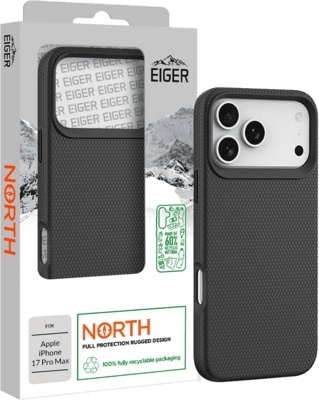 Eiger kaitsekest North Case GRS iPhone 17 Pro Max must