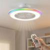 InnovaGoods Laeventilaator RGB LED-valgustiga, peidetud labade ja pultjuhtimisega Nexory