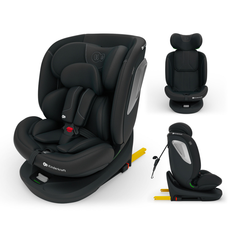 KINDERKRAFT turvatool 9-36kg I-GROW 2 PLUS, 40-150 cm., Black, KCIGRO02BLKPL00