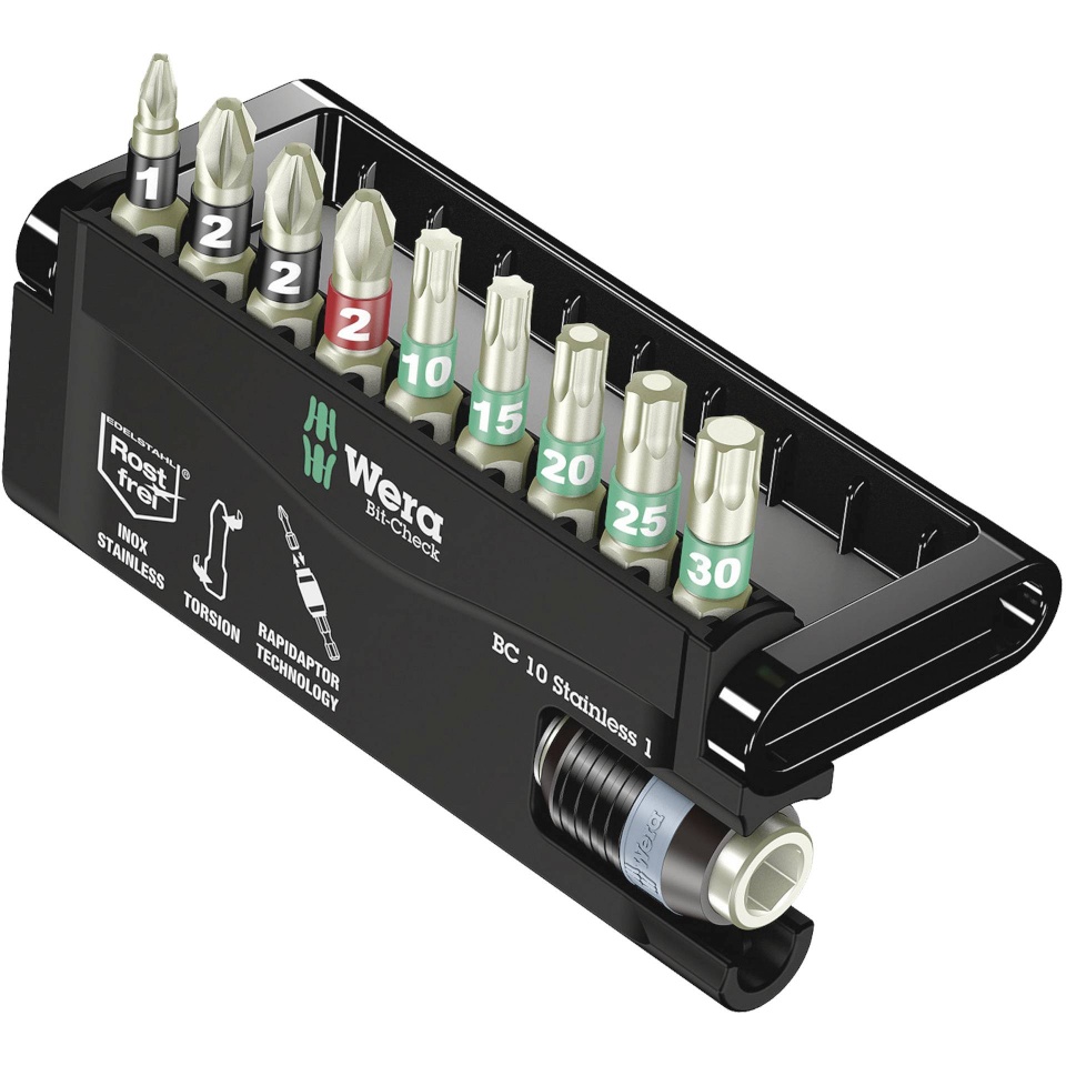 Wera kruvikeerajate komplekt Bit-Check 10 Stainless 1 Bit-Check