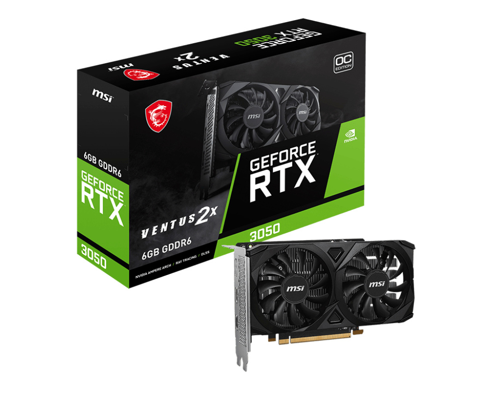 MSI videokaart GeForce RTX 3050 VENTUS 2X E 6G OC | NVIDIA | 6GB | NVIDIA GeForce RTX 3050 | GDDR6 | HDMI ports quantity 2 | PCI Express Gen 4 x16 (uses x8)