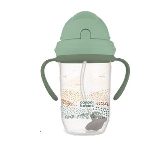 Canpol BABIES lekkekindel pudel raskuskõrrega MOUNTAINS, 270 ml, 56/620_gre