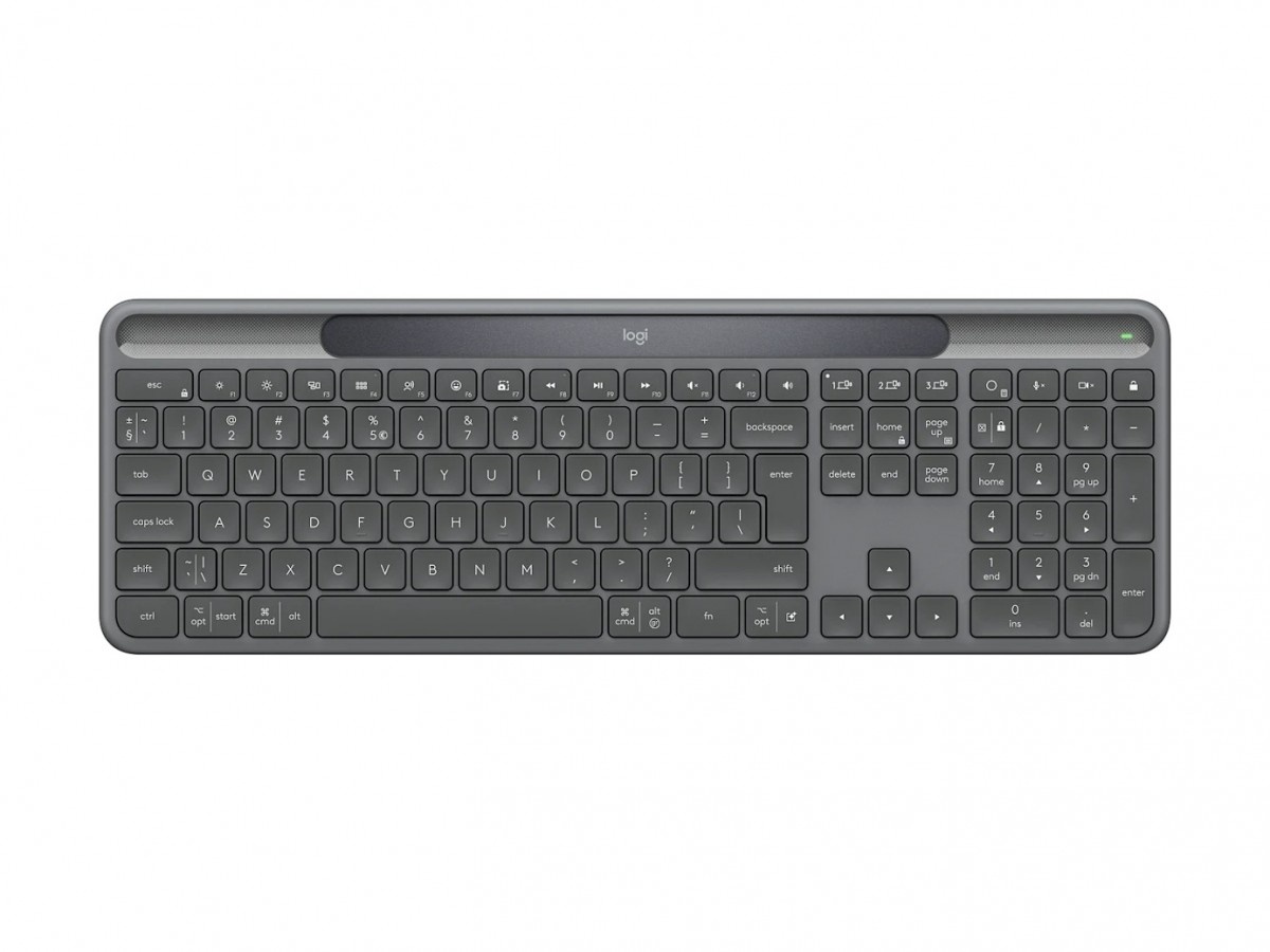 Logitech klaviatuur Keyboard Slim Solar + for Business Graphite